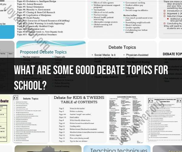 Engaging Debate Topics for School: Inspiring Discussions