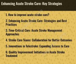 Enhancing Acute Stroke Care: Key Strategies