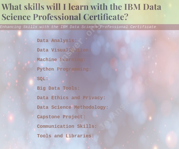 Enhancing Skills with the IBM Data Science Professional Certificate