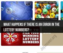 Errors in Lottery Numbers: What Happens Next?