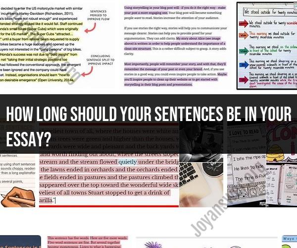 Essay Sentence Length: Finding the Right Balance