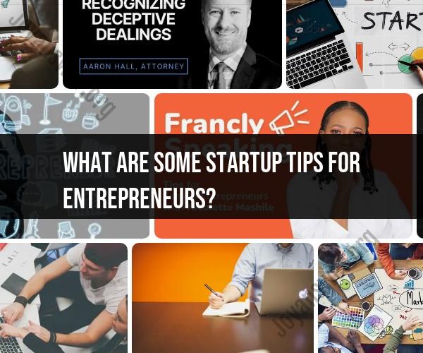 Essential Startup Tips for New Entrepreneurs