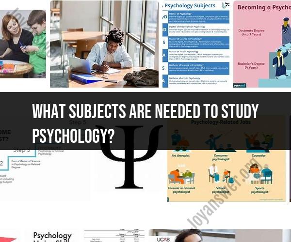 Essential Subjects for Studying Psychology