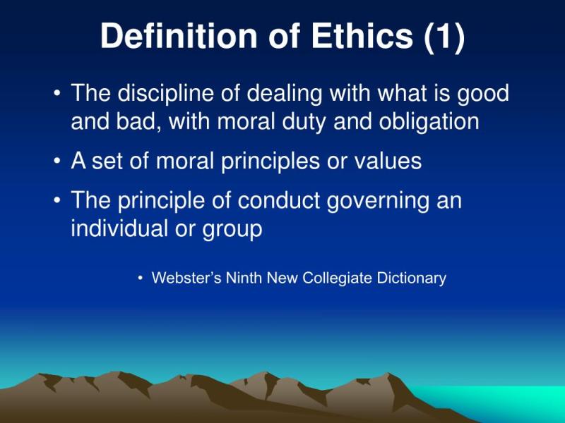 Ethics PowerPoint Presentation: Presentation on Ethical Principles