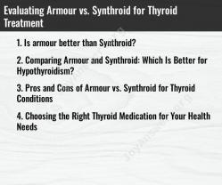 Evaluating Armour vs. Synthroid for Thyroid Treatment