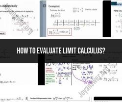 Evaluating Limits in Calculus: Techniques and Methods