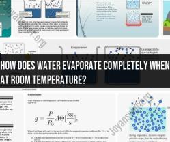 Evaporation of Water at Room Temperature: Explaining the Process