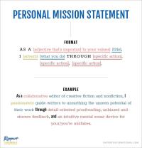 Example of a Personal Mission Statement: Expressing Individual Values