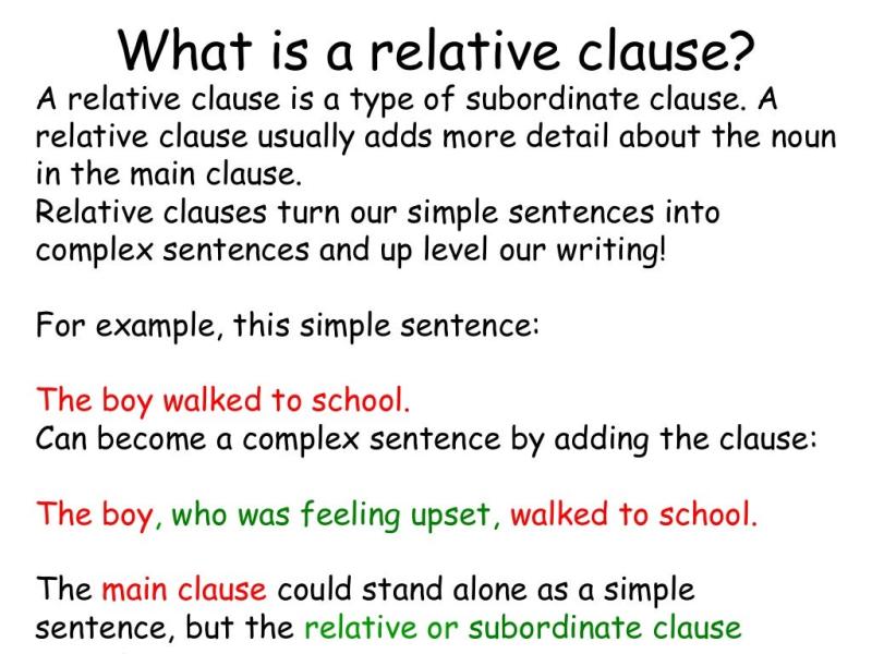 Example of Relative Clause: Understanding Sentence Structures