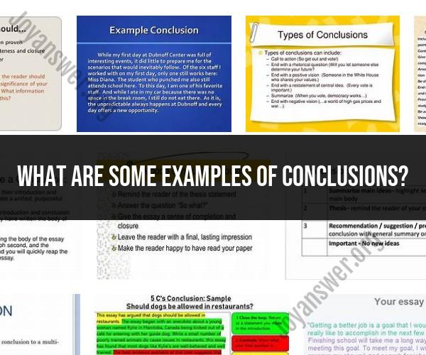 Examples of Conclusions: Showcasing Strong Endings