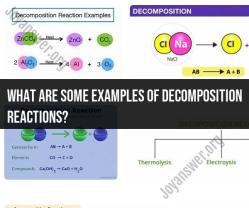 Examples of Decomposition Reactions: Breaking Molecules