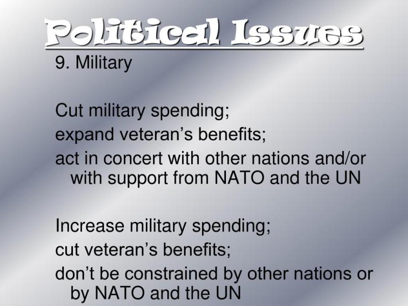 Examples of Political Issues: Illustrating Key Challenges