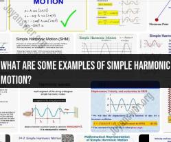 Examples of Simple Harmonic Motion: Oscillatory Phenomena