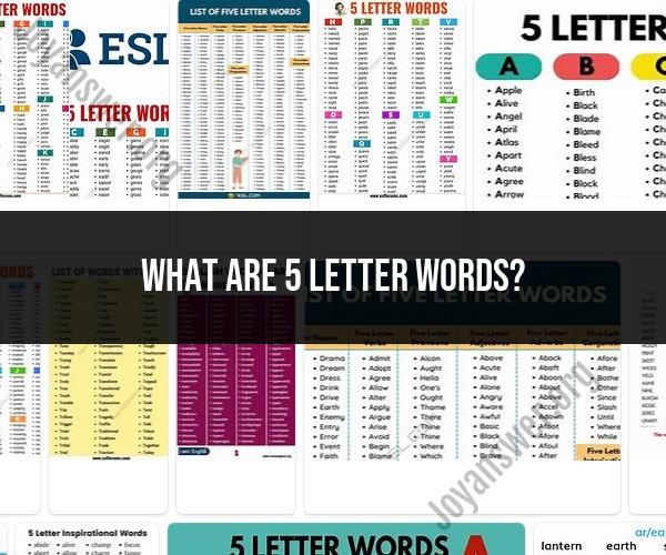 Exploring 5-Letter Words: A Linguistic Exploration