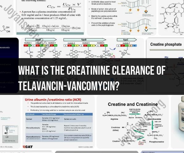 Exploring Creatinine Clearance: A Comparative Analysis of Telavancin and Vancomycin