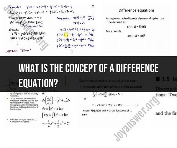 Exploring Difference Equations: An Overview