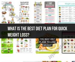 Exploring Effective Diet Plans for Quick Weight Loss