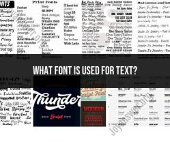 Exploring Fonts for Text: Styles and Typography