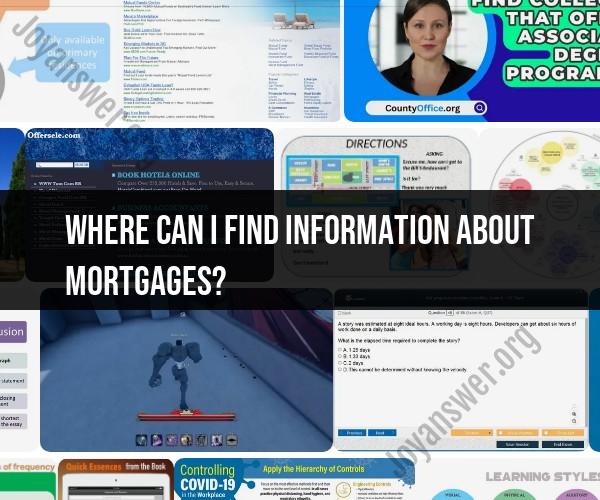 Exploring Mortgage Information Resources: Finding the Right Path