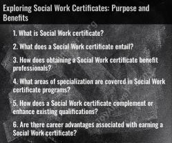 Exploring Social Work Certificates: Purpose and Benefits