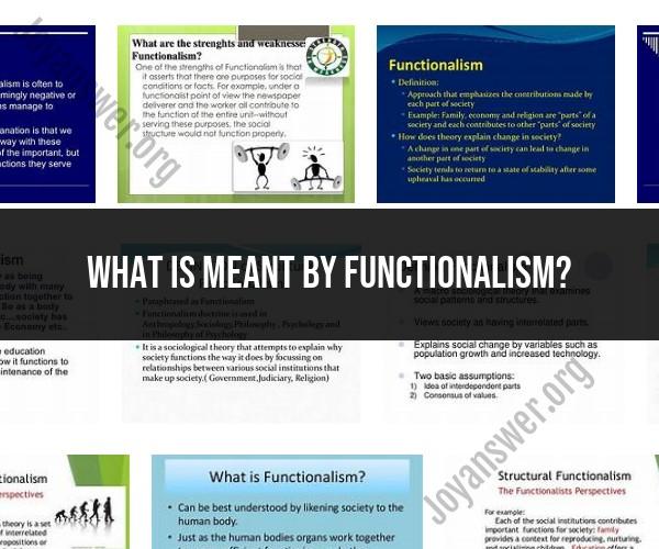Exploring the Concept of Functionalism
