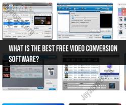 Exploring the Top Free Video Conversion Software