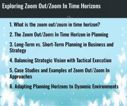 Exploring Zoom Out/Zoom In Time Horizons