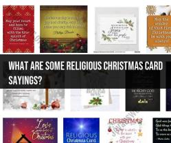 Expressing Faith and Joy: Religious Christmas Card Sayings