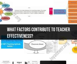 Factors Contributing to Teacher Effectiveness