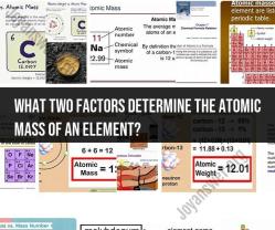 Factors Determining the Atomic Mass of an Element