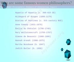 Famous Women Philosophers: Pioneers of Intellectual Inquiry