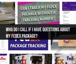 FedEx Package Questions: Contact Information