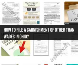 Filing for Garnishment of Non-Wage Income in Ohio: Procedure