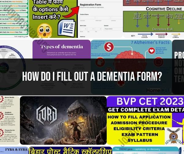 Filling Out Dementia Forms