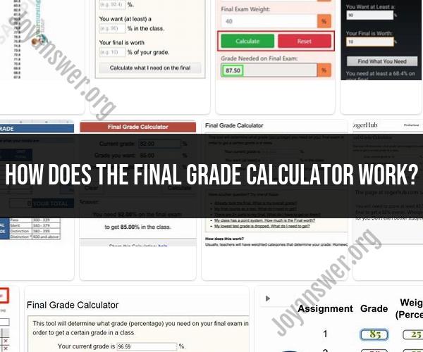 Final Grade Calculator: Simplifying Grade Calculation for Students