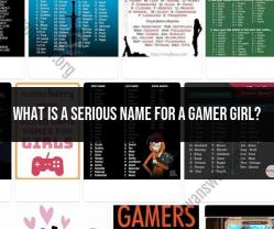 Finding a Serious Name for a Gamer Girl: Balancing Identity and Gaming Persona