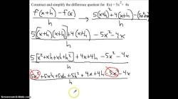 Finding and Simplifying the Difference Quotient: Step-by-Step Instructions