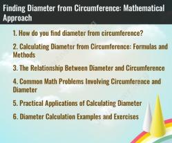 Finding Diameter from Circumference: Mathematical Approach