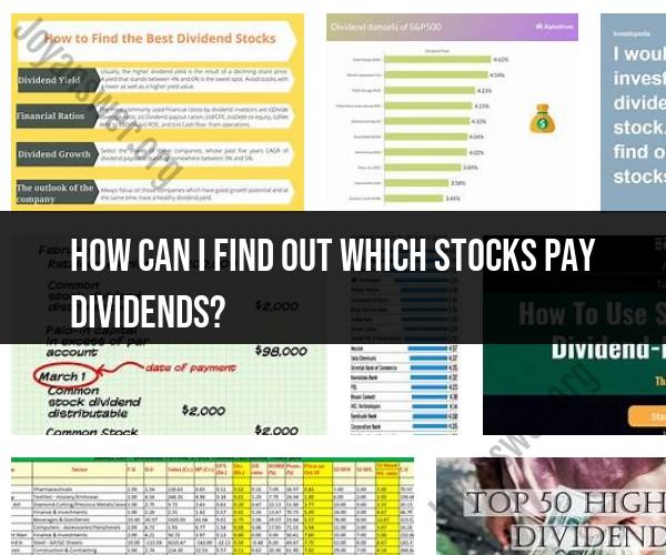 Finding Dividend-Paying Stocks: A Beginner's Guide