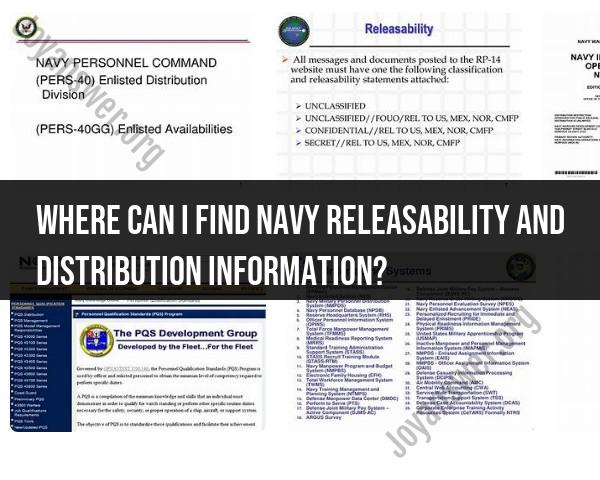 Finding Navy Releasability and Distribution Information