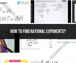 Finding Rational Exponents: Methods and Procedures