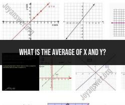 Finding the Average of X and Y: Mathematical Calculation