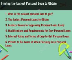 Finding the Easiest Personal Loan to Obtain