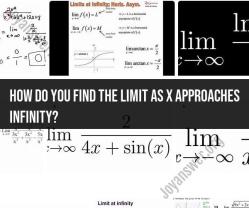 Finding the Limit as x Approaches Infinity: Calculus Concept