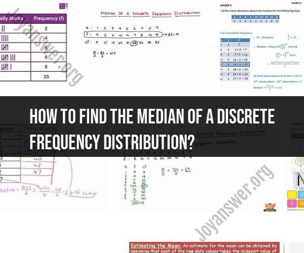 Finding the Median of a Discrete Frequency Distribution