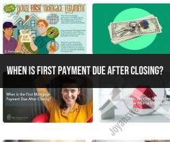 First Payment Due After Closing: Mortgage Basics