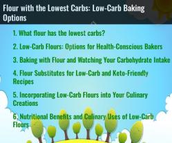 Flour with the Lowest Carbs: Low-Carb Baking Options
