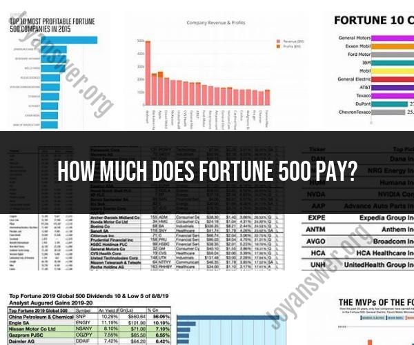 Fortune 500 Salary: What Do Companies Pay?