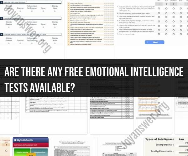 Free Emotional Intelligence Tests: Exploring EQ Assessments at No Cost