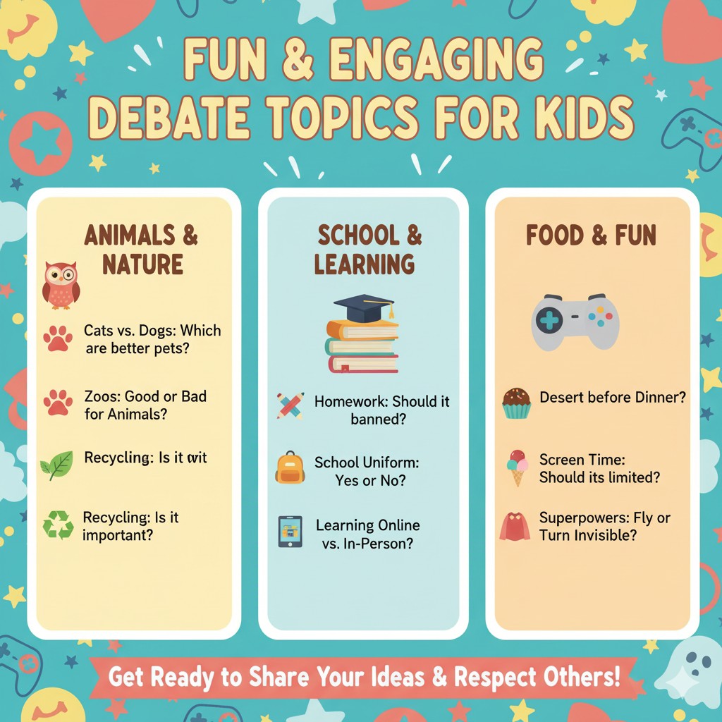 Fun and Engaging Debate Topics for Kids